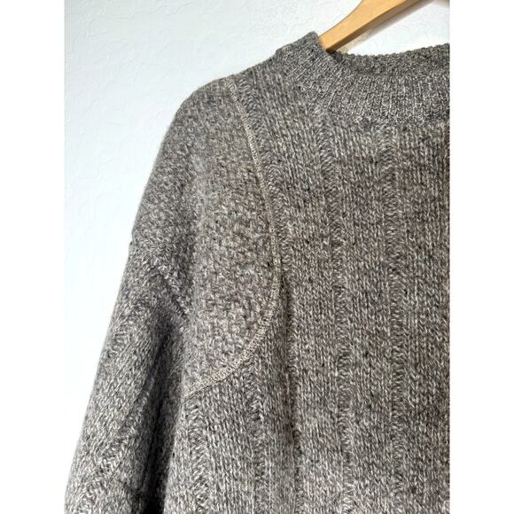 Orvis Deadstock Mens Pure Chunky Wool Elbow Patch Sweater Size XXL Brown NEW - Picture 9 of 10
